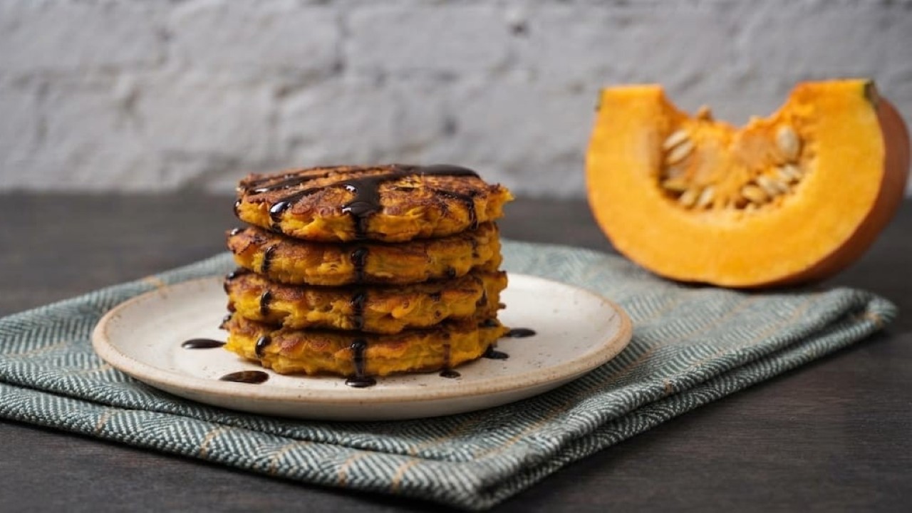 Hamburger di zucca con riduzione di aceto balsamico