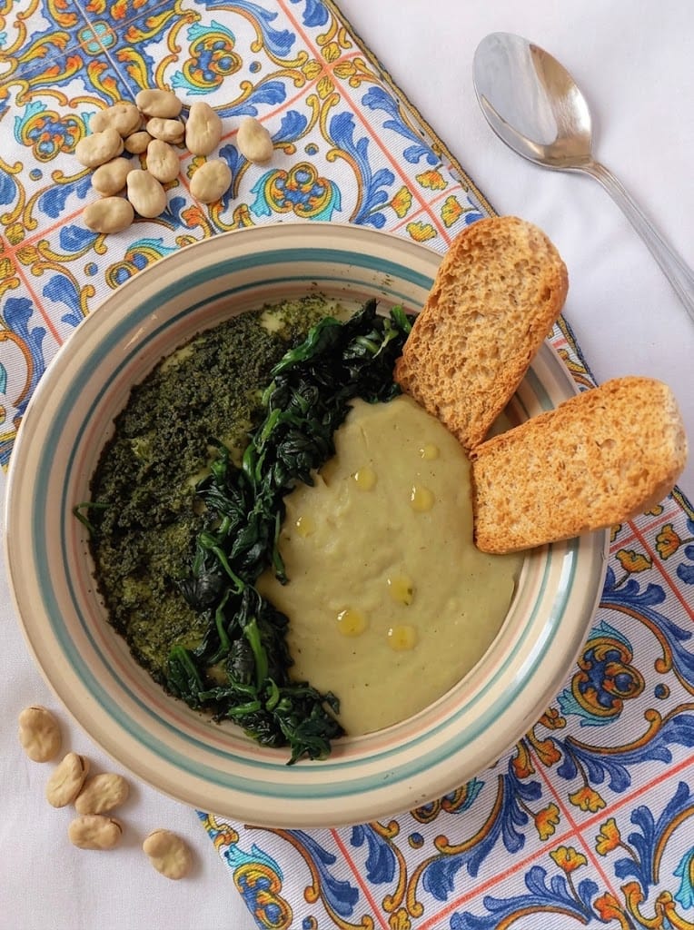 Macco di fave con finocchietto alla Siciliana