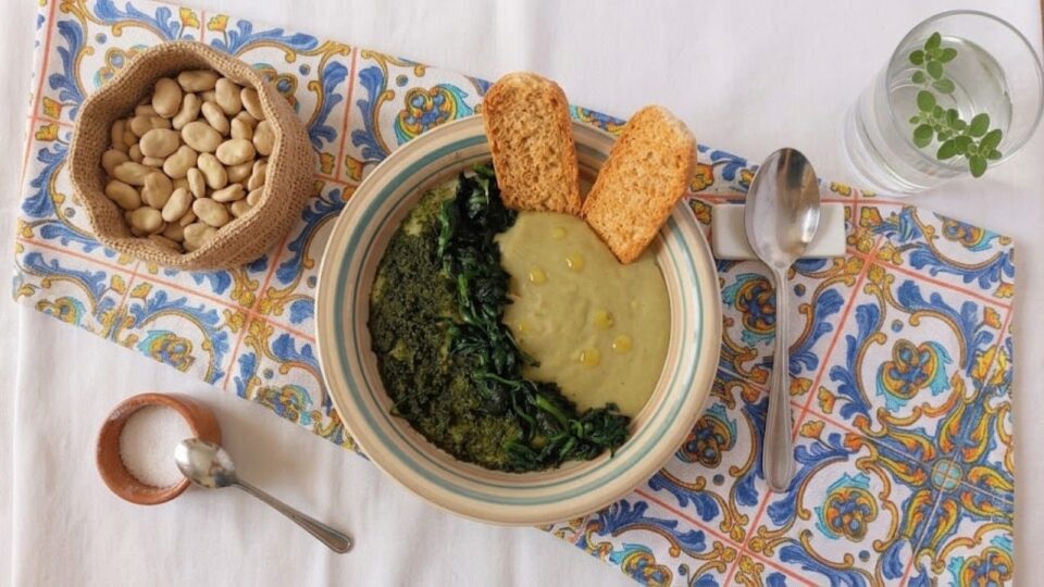 Macco di fave con finocchietto alla Siciliana