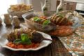 Melanzane a fisarmonica ripiene di pesce spada