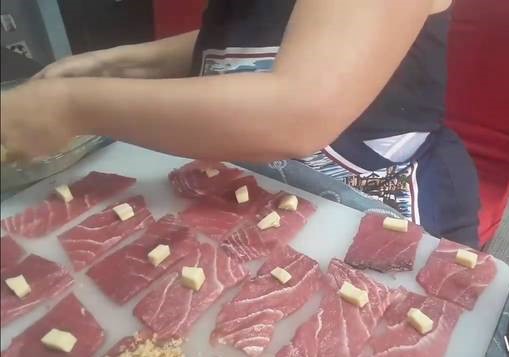 Involtini di tonno rosso alla griglia