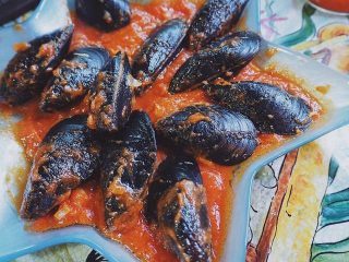 Cozze ripiene al sugo alla Messinese