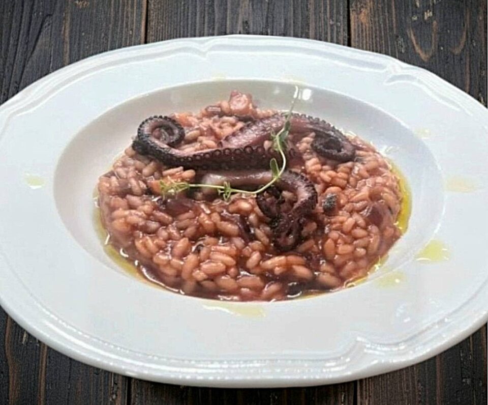 Risotto con polpo e la sua acqua