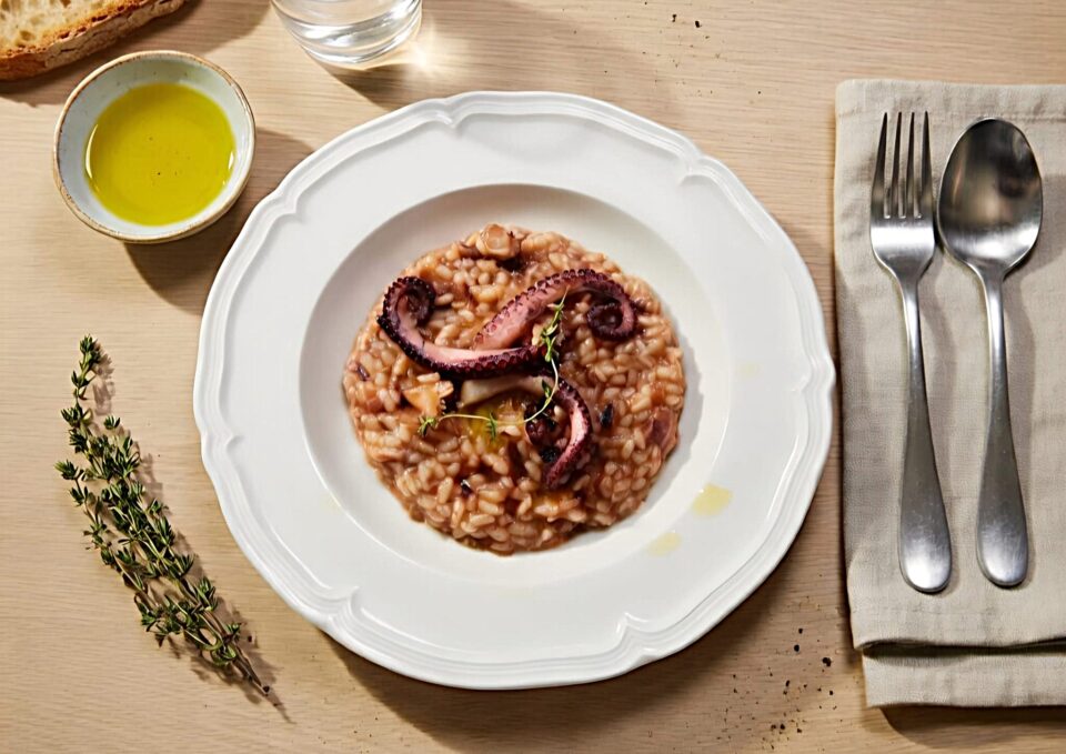 Risotto con polpo e la sua acqua