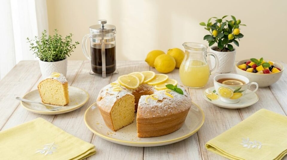 Ciambellone al limone e yogurt