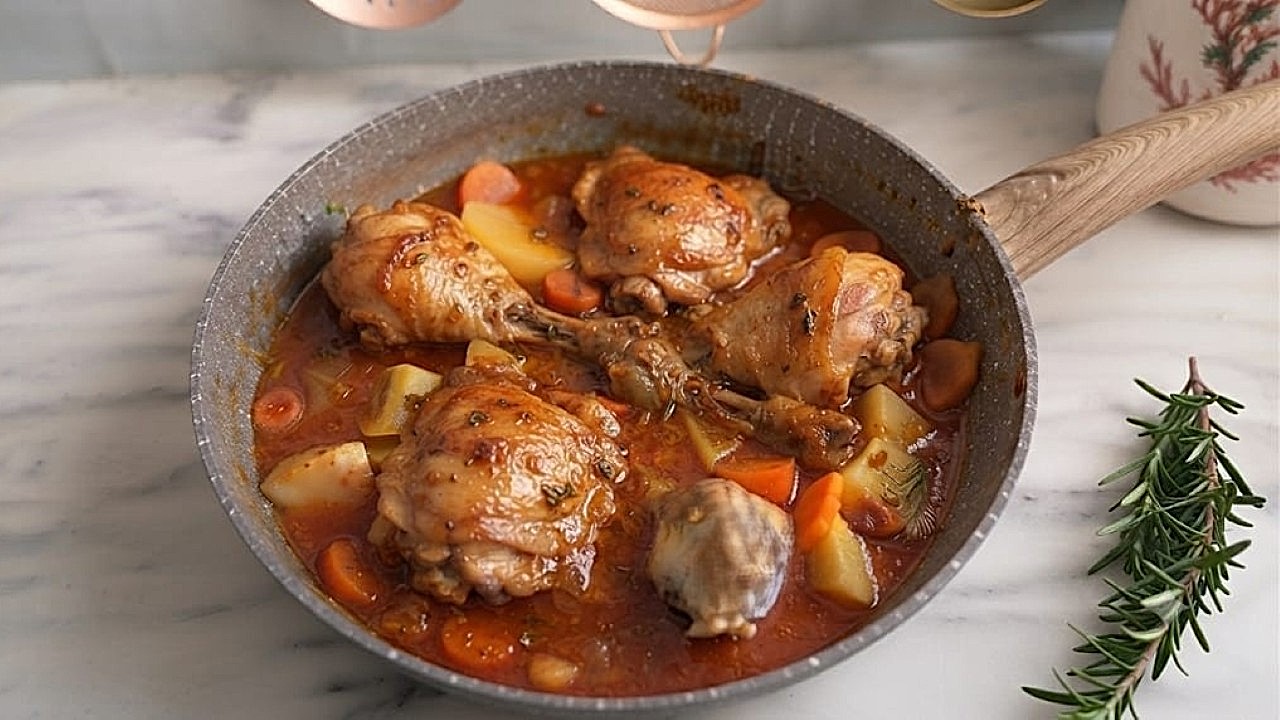 Il pollo in padella di nonna Maria