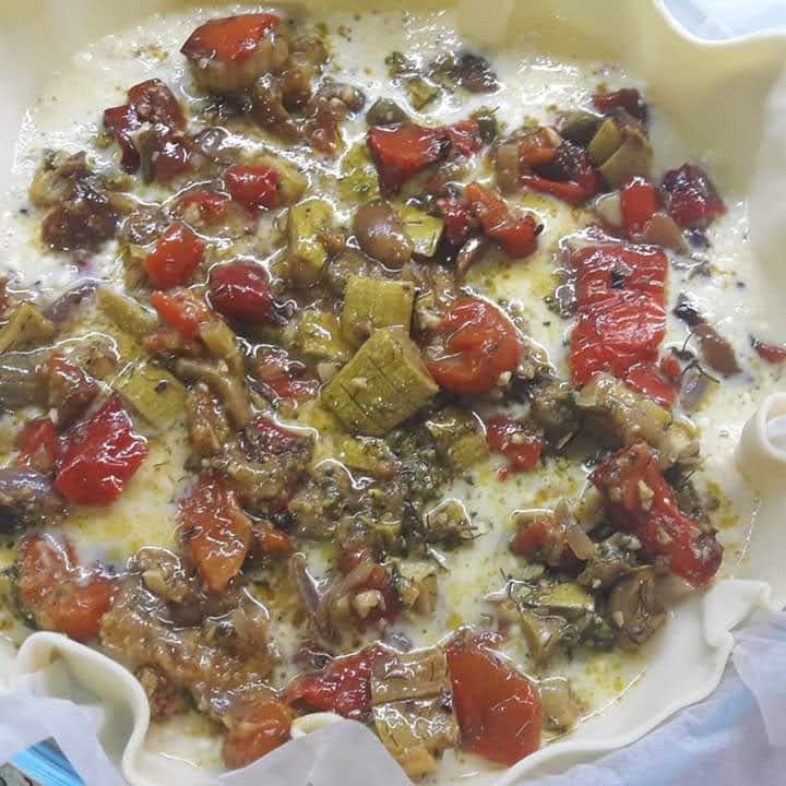 Torta salata di verdure in agrodolce alla siciliana