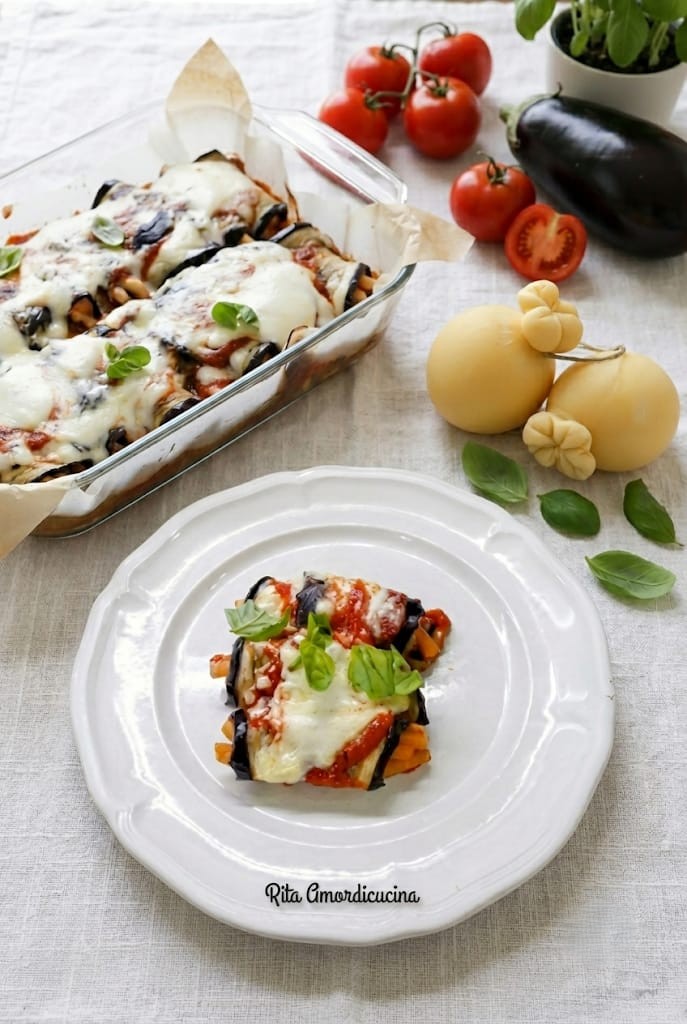 Doppiette di melanzane con caserecce