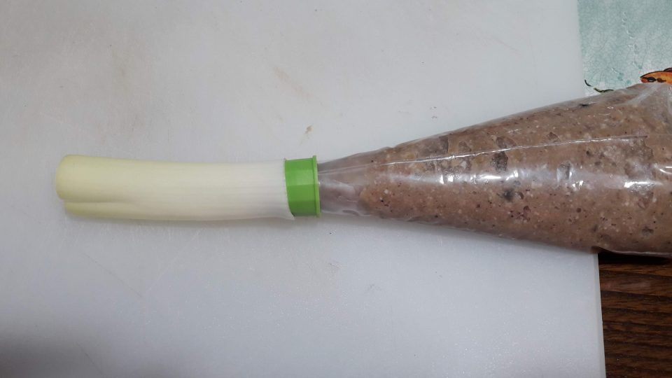 Cannelloni di polpo con porro filante
