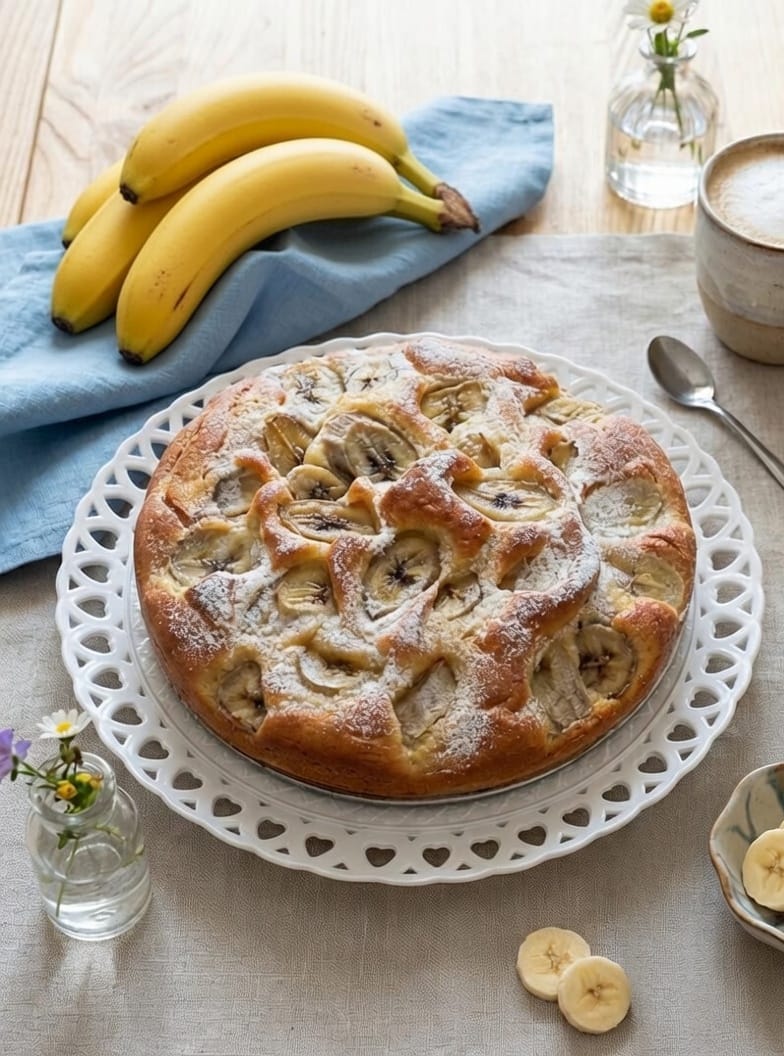 Torta nuvola alle banane dietetica