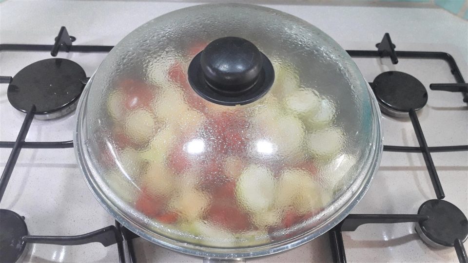 Pesce spada con zucchina lunga siciliana