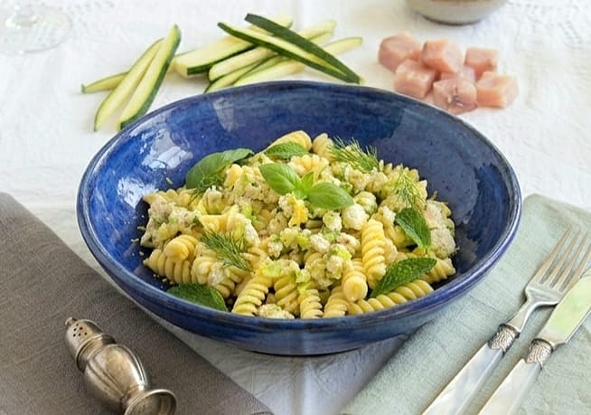 Pasta zucchine e pescespada