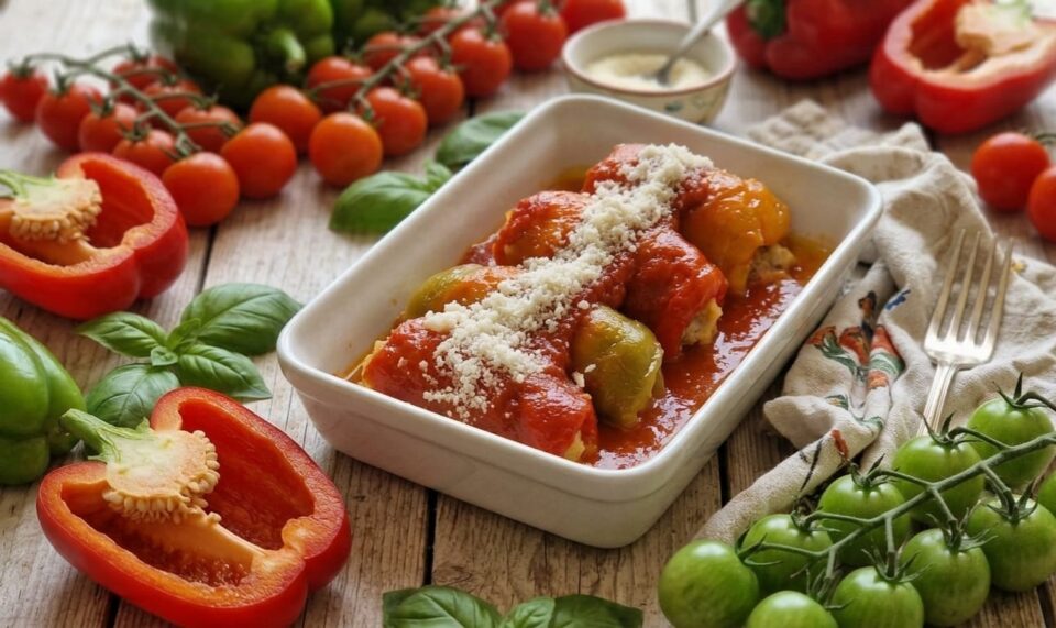 Involtini di peperoni siciliani non fritti