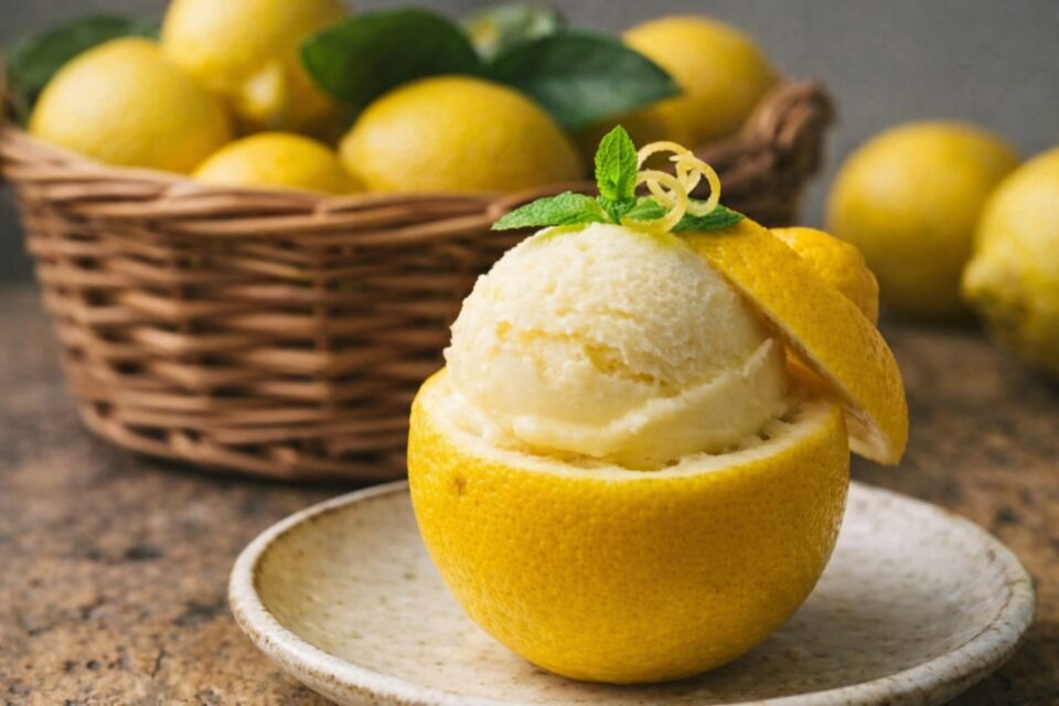 Sorbetto al limone ricetta Siciliana