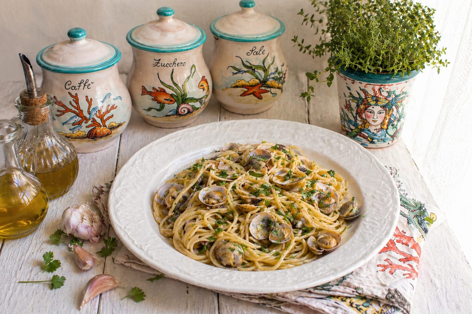 Gli spaghetti con le vongole Ricetta originale Siciliana