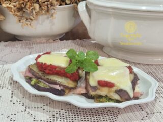 Antipasto di melanzane a beccafico grigliate