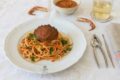 Spaghetti cremosi con polpa di granchio
