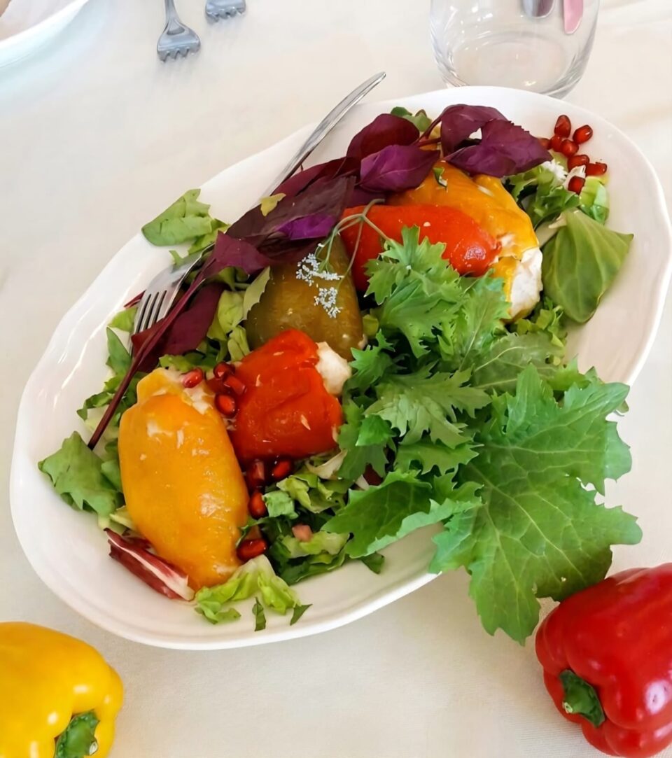 Involtini di peperoni in agrodolce