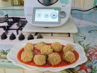 Carciofi ripieni a sugo per Bimby