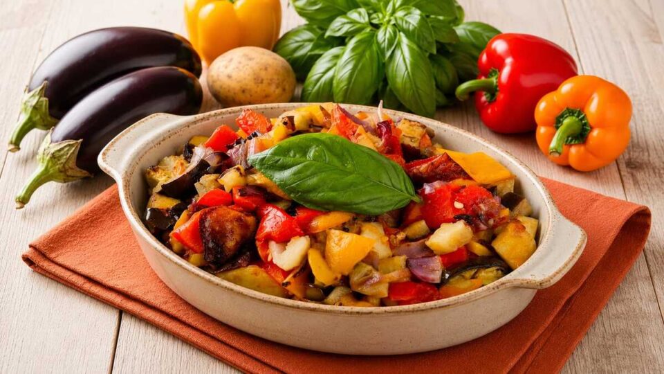 Peperonata  in padella senza friggere nulla