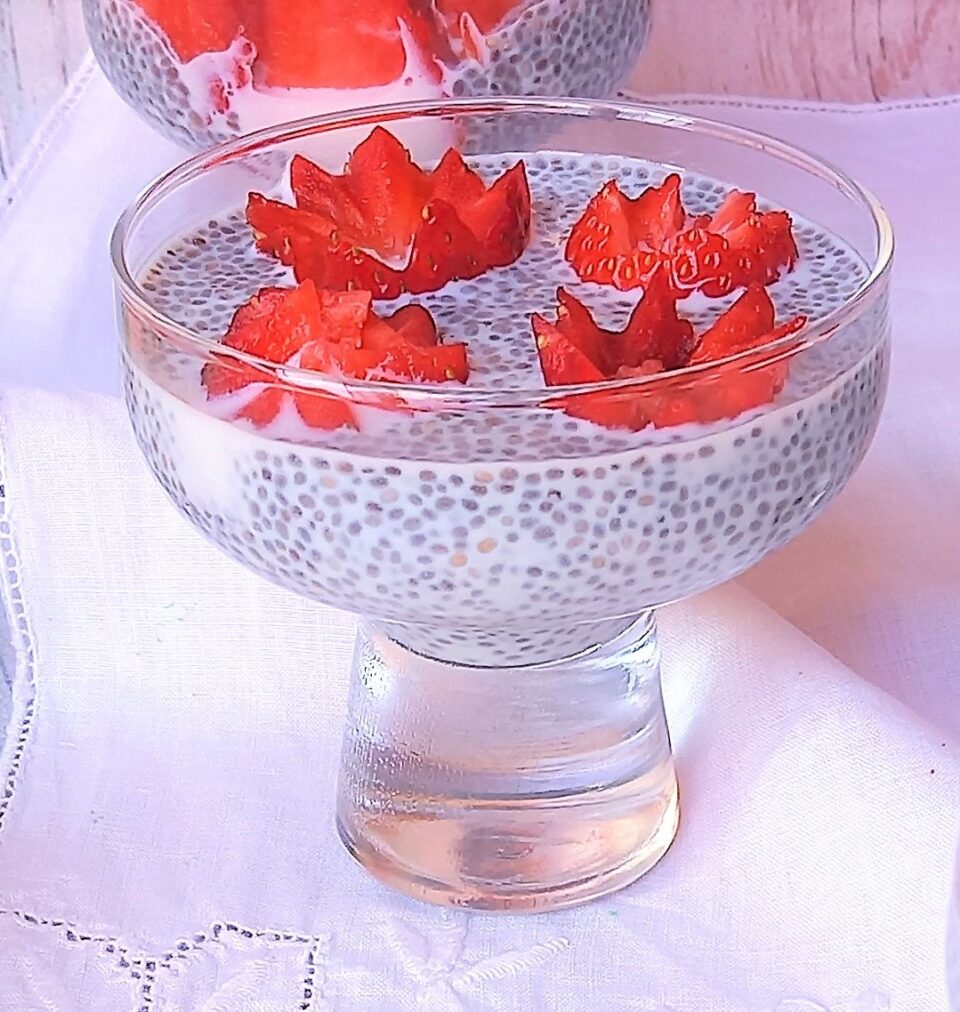 Il budino ai semi di Chia e fragole