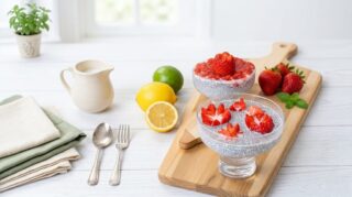 Chia pudding alle fragole
