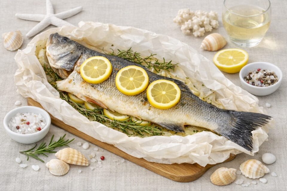 Branzino al cartoccio 