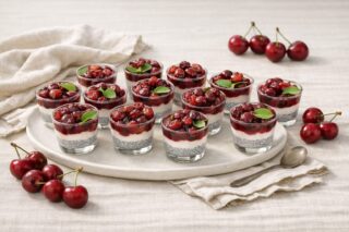 Chia pudding alle ciliegie