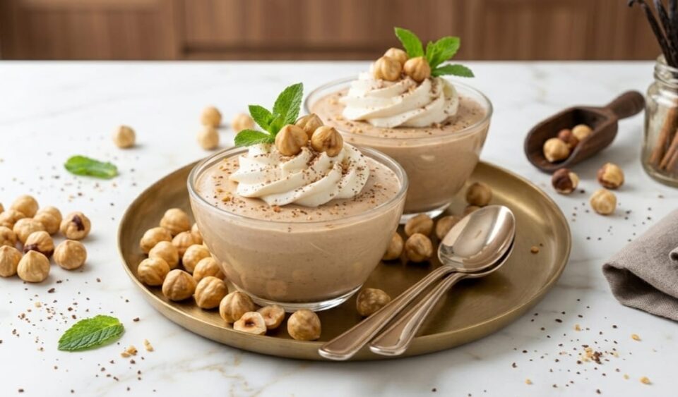 Gelato alla nocciola senza gelatiera cremoso