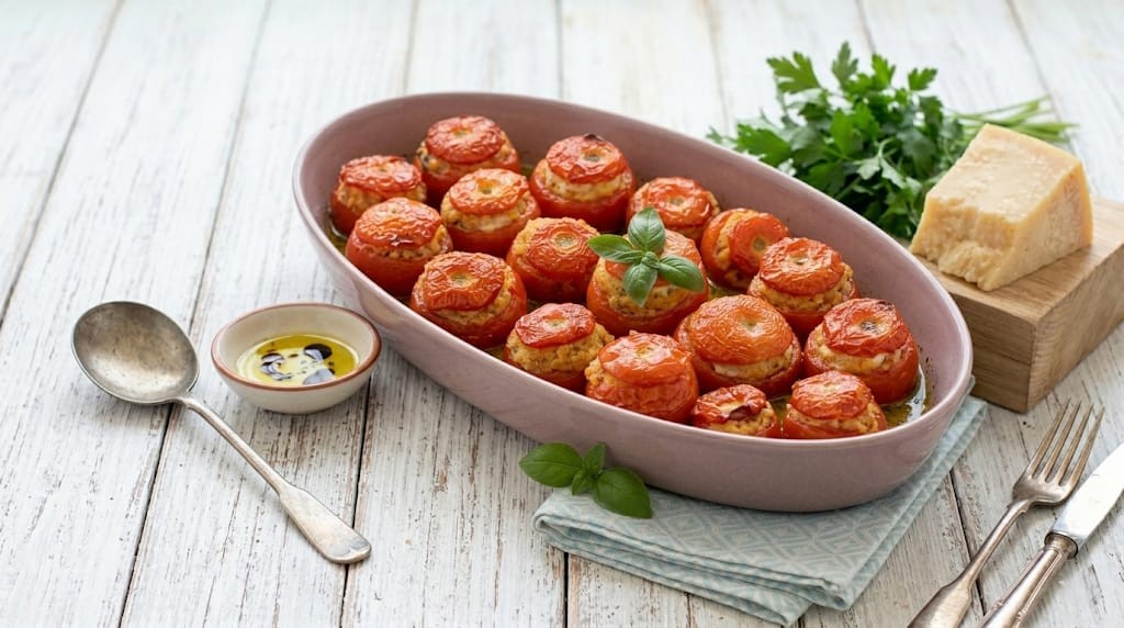 Pomodori ripieni al forno o in friggitrice ad aria