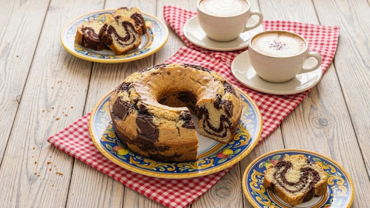 Ciambellone variegato dietetico 