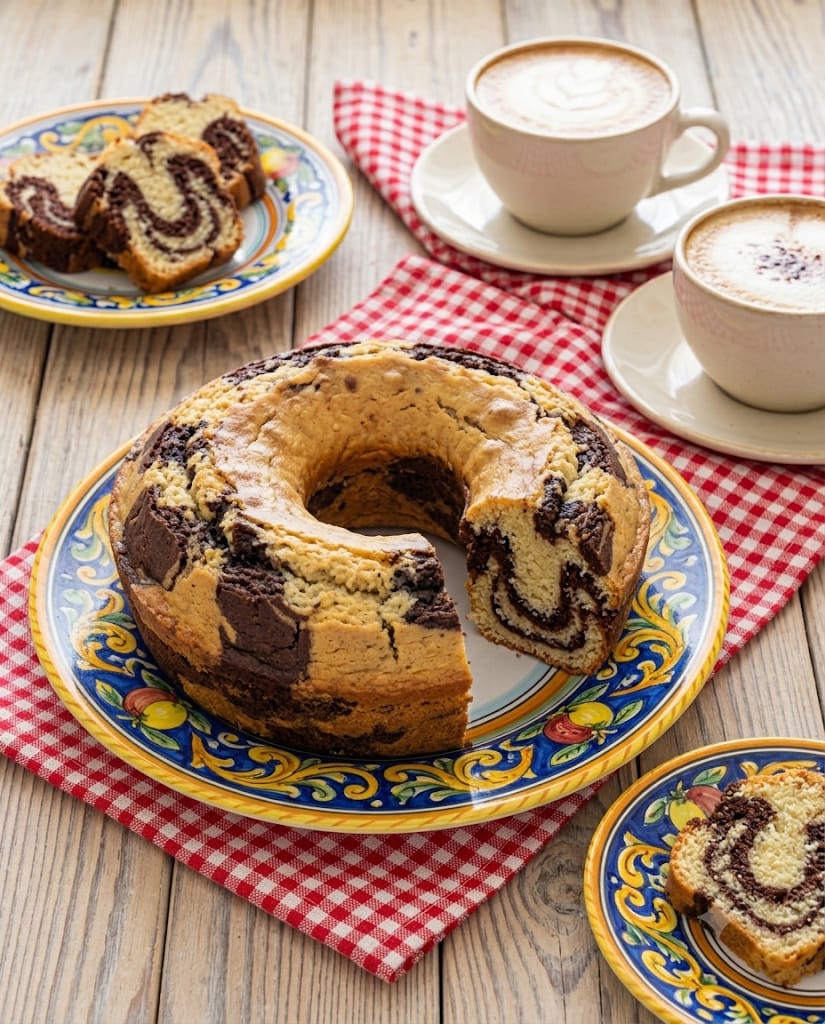 Ciambellone variegato dietetico 