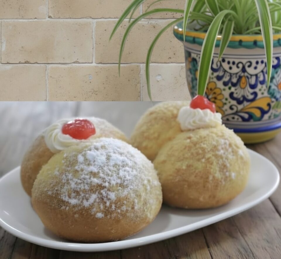 Le pesche dolci  della pasticceria Messinese