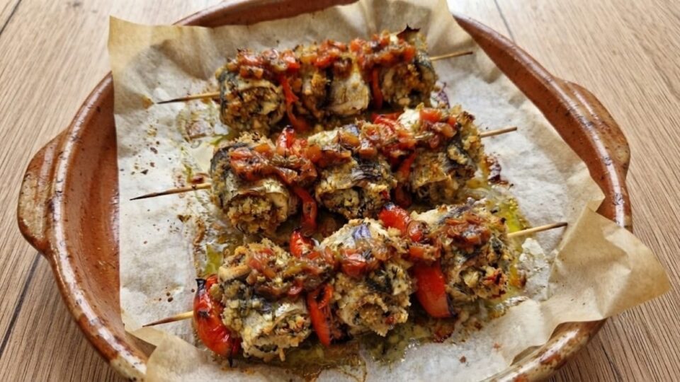 Involtini di pesce con pomodorini