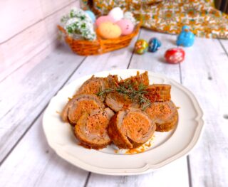 Falsomagro ripieno di mortadella e salsiccia