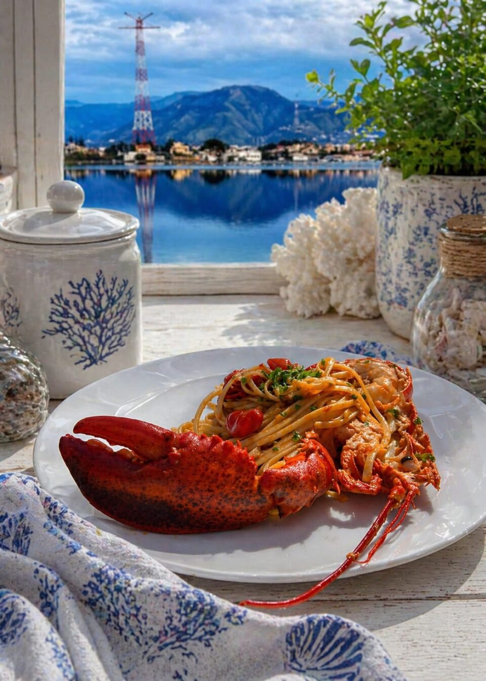 Linguine all’astice cremose