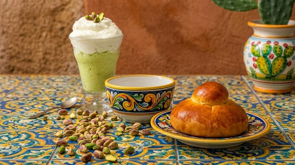 Granita al pistacchio siciliana