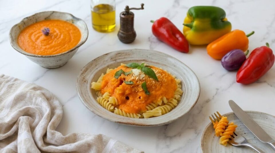 Pesto di peperoni per pasta, bruschette e secondi