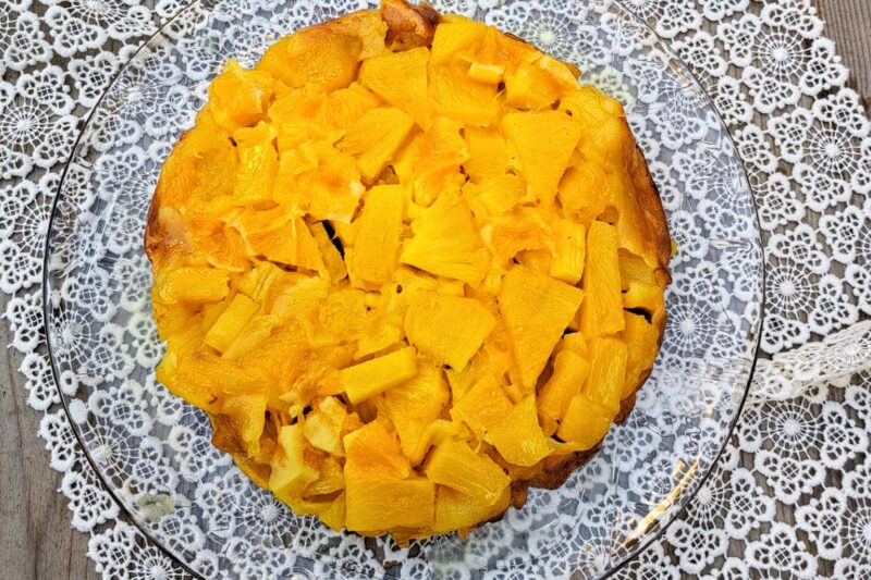 Torta rovesciata all’ananas e arance