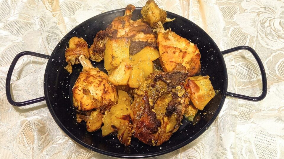 Pollo speziato in friggitrice ad aria o forno