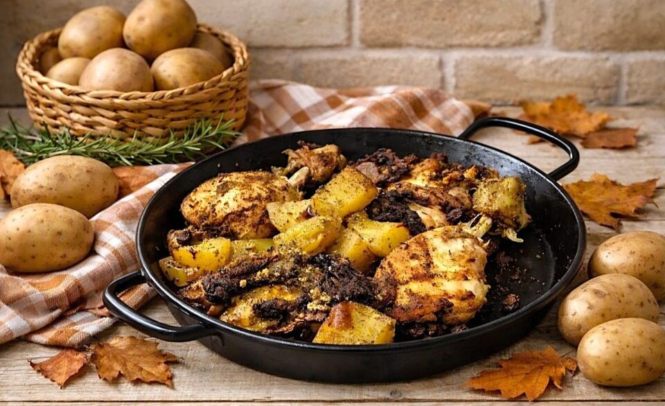 Pollo speziato in friggitrice ad aria o forno