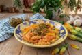 Pasta con fiori di zucca alla siciliana