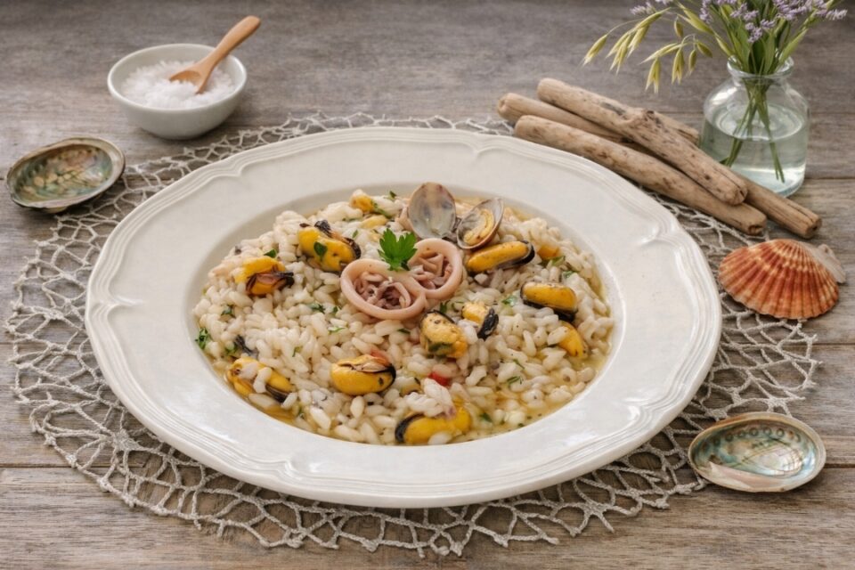 Risotto alla pescatora ricetta originale