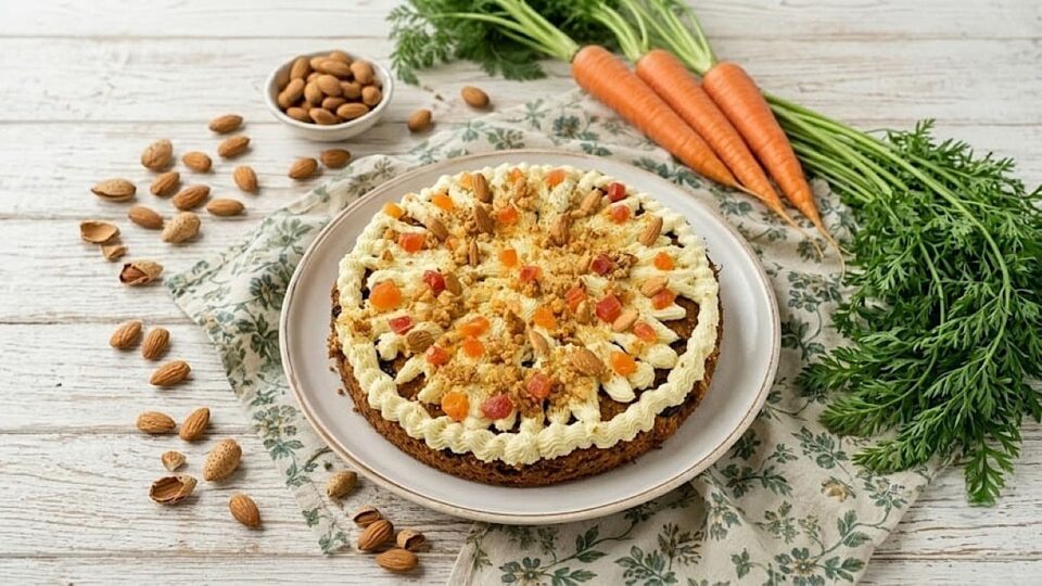 Torta di carote e mandorle