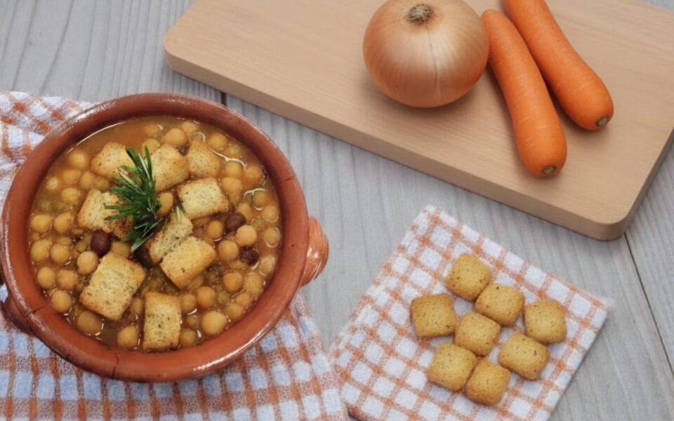 La zuppa di legumi misti