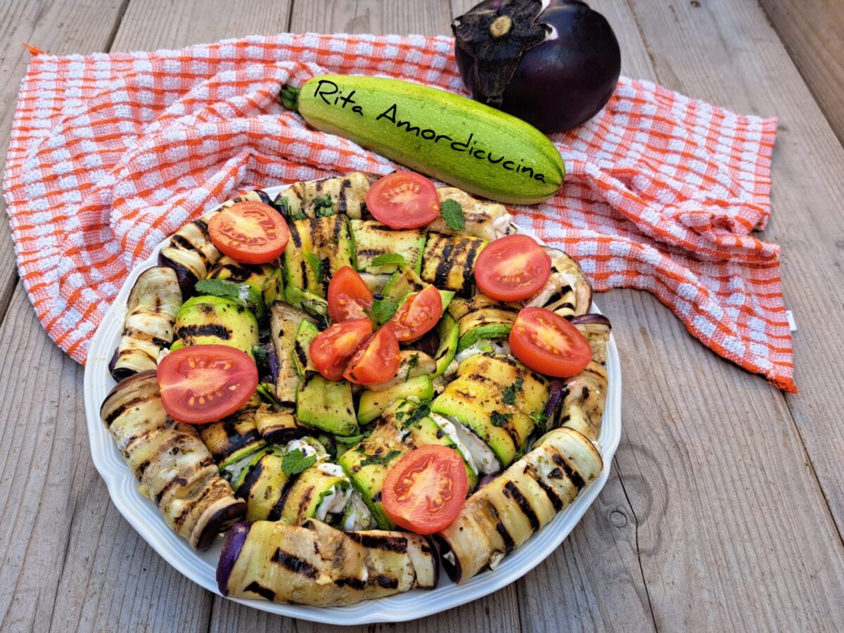 Involtini di verdure grigliate alla siciliana