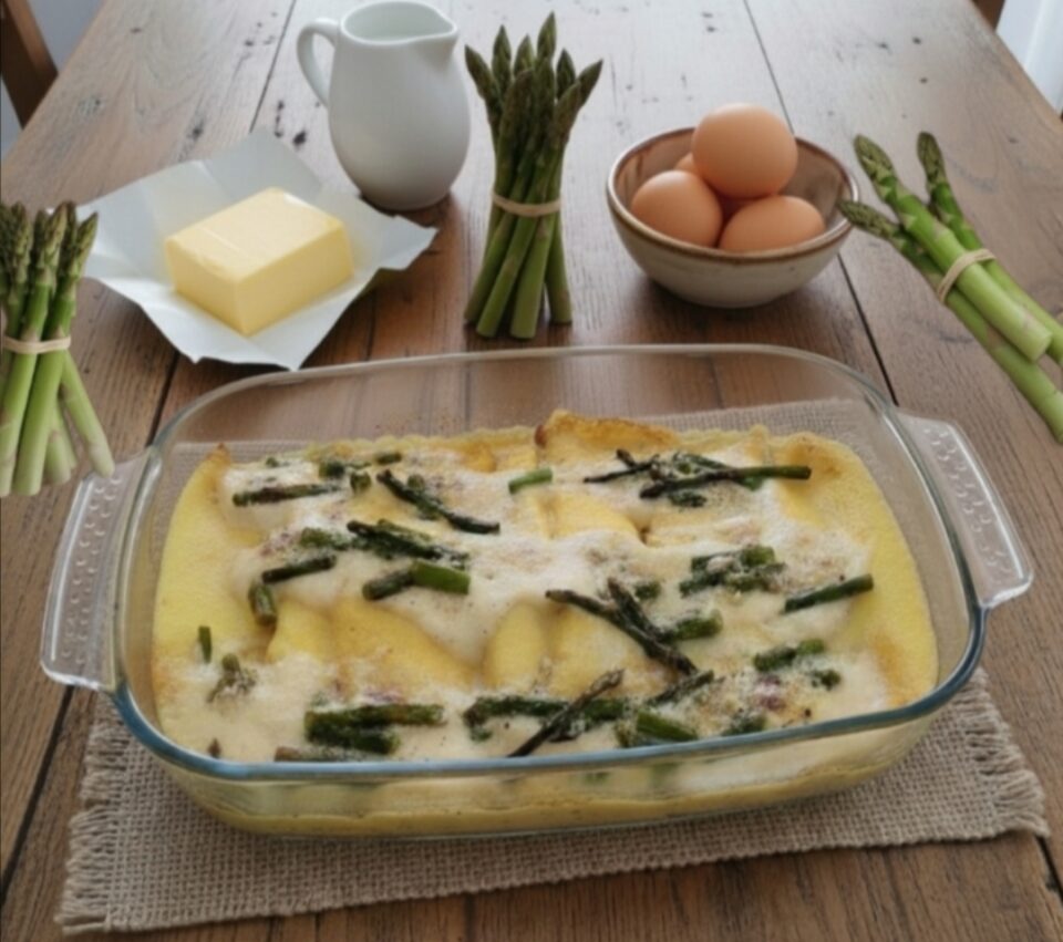 Crepes salate asparagi e ricotta