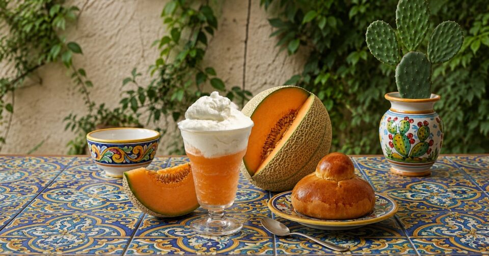 Granita al melone Cantalupo