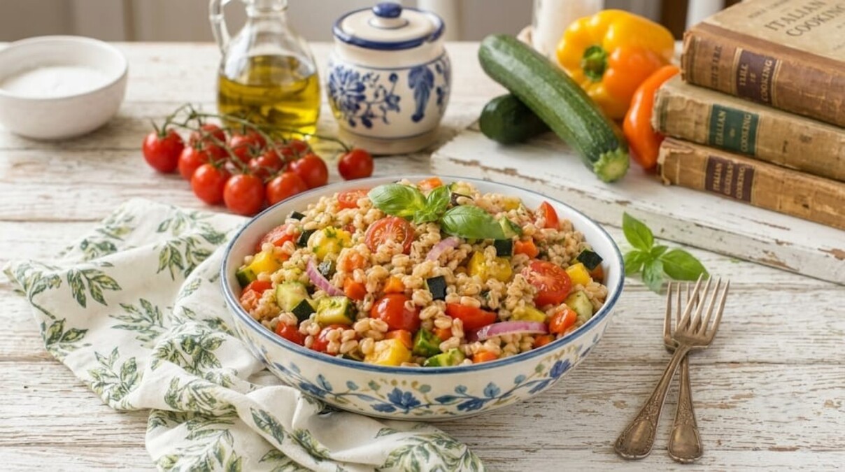 Insalata di farro alle verdure