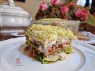 Lo sformato di verza e carne al forno